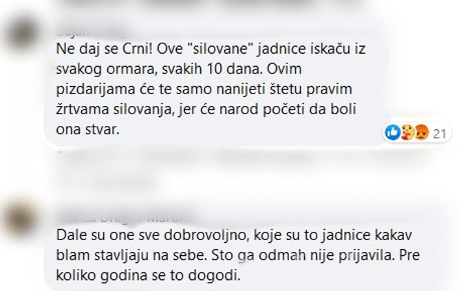 Komentari sa društvenih mreža