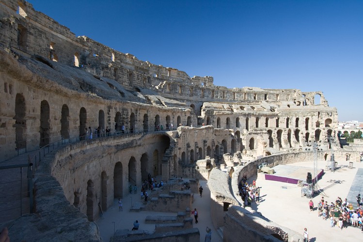 Starożytne koloseum w Tunezji