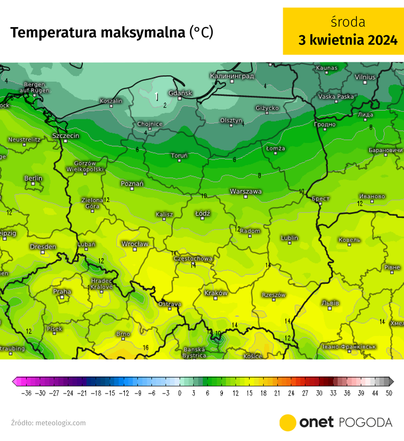 Dziś na północy będzie zimno, a na południu zdecydowanie cieplej