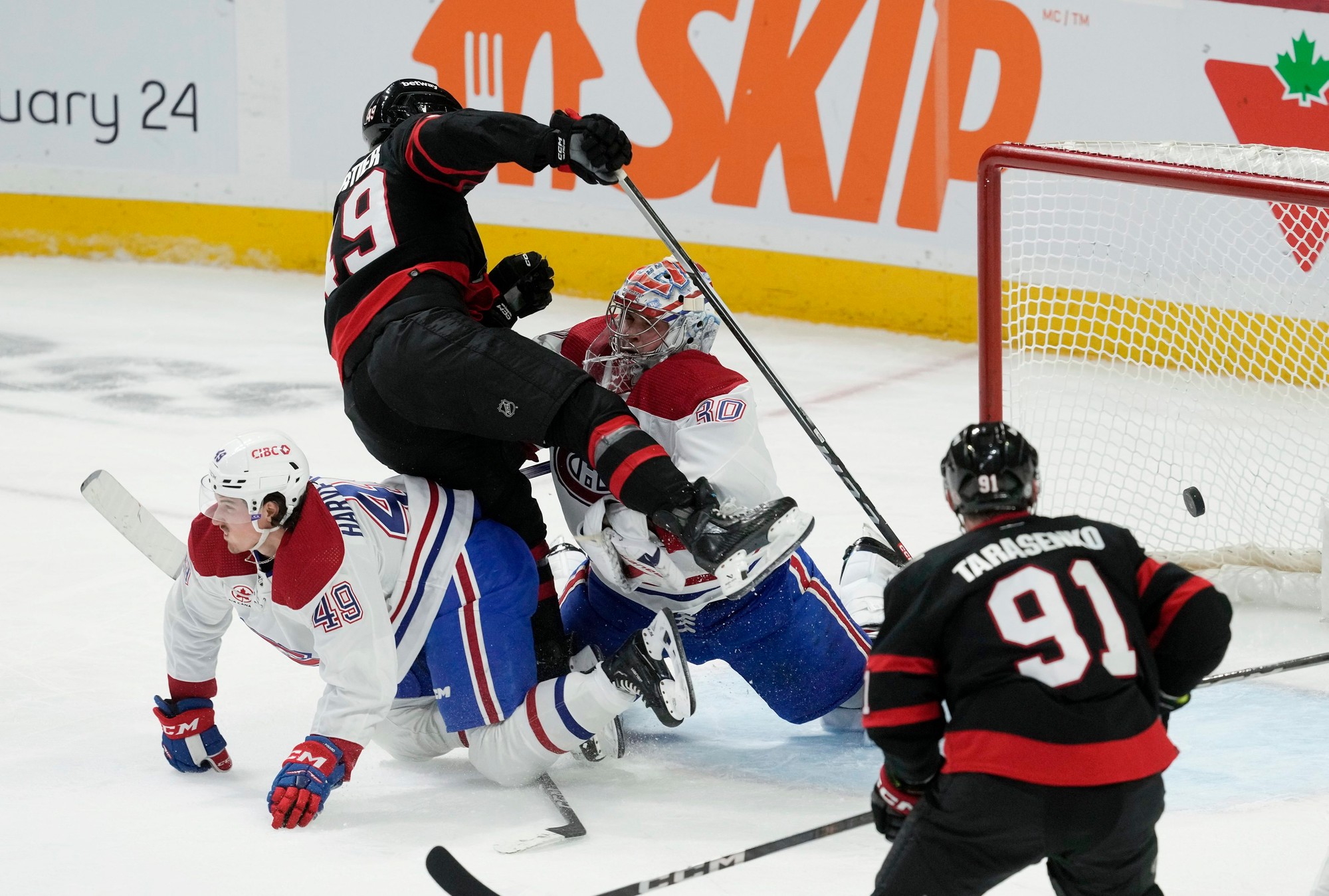 Zápas NHL: Ottawa Senators - Montreal Canadiens.