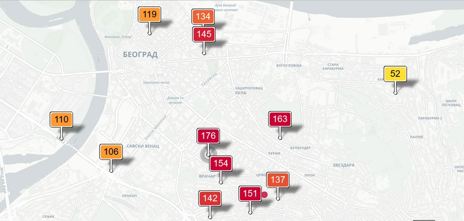 Beogradske opštine u crvenoj zoni