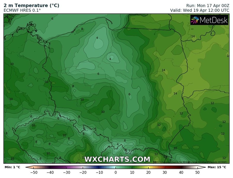 Będzie niezbyt ciepło, miejscami pod deszczowymi chmurami mniej niż 10 st. C