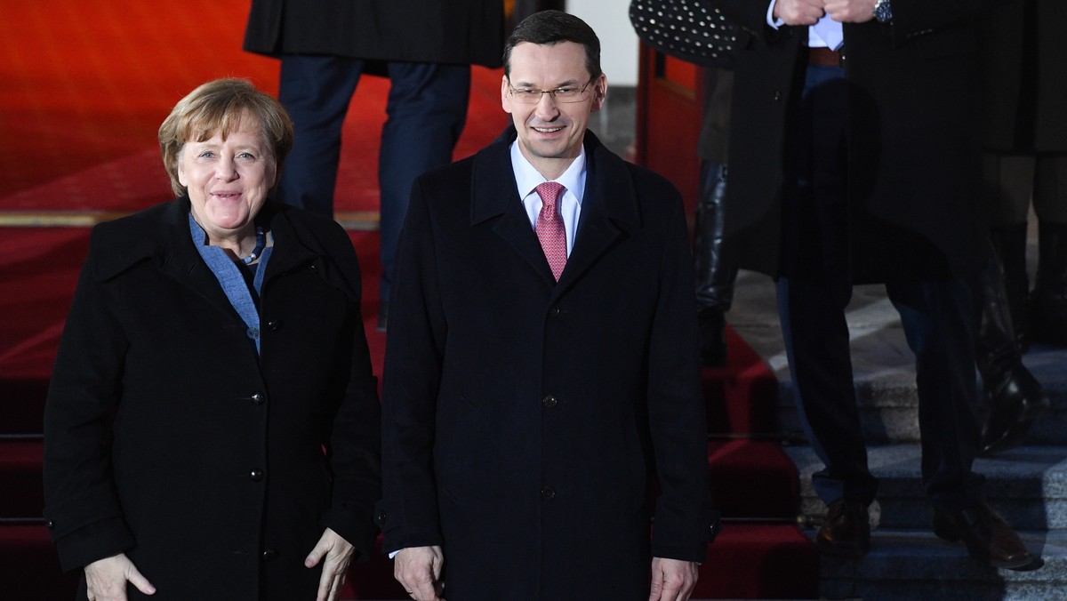 Angela Merkel i Mateusz Morawiecki