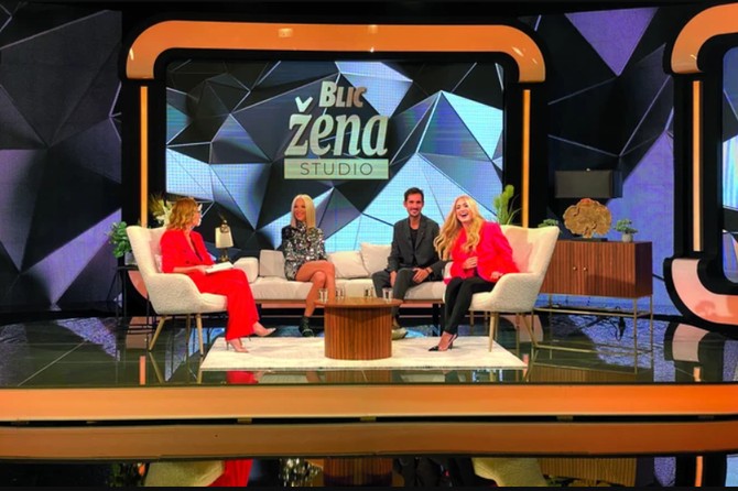 Ena Luna, Jasmina i Ivan u emisiji "Blic žena studio" sa Jelenom Isaković 