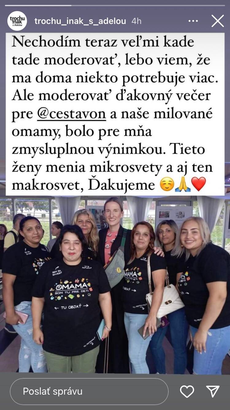 Obľúbenej moderátorke na projekte záleží.