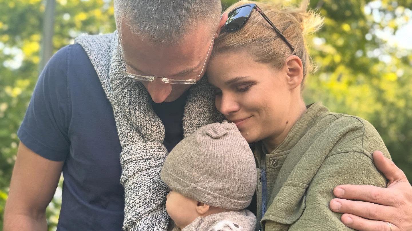 Michal Kovačič, jeho manželka Zuzana Kovačič Hanzelová a dcérka Mila. 
