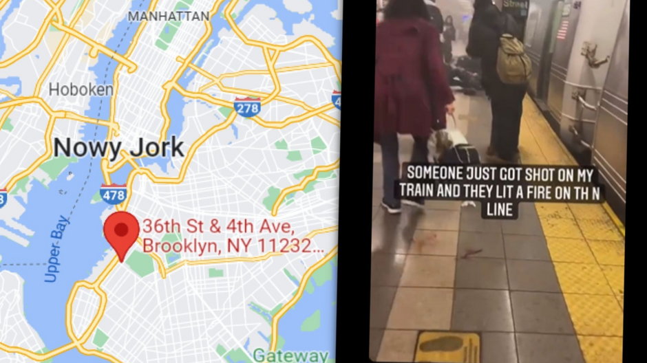 Do strzelaniny doszło na jednej ze stacji metra w Nowym Jorku