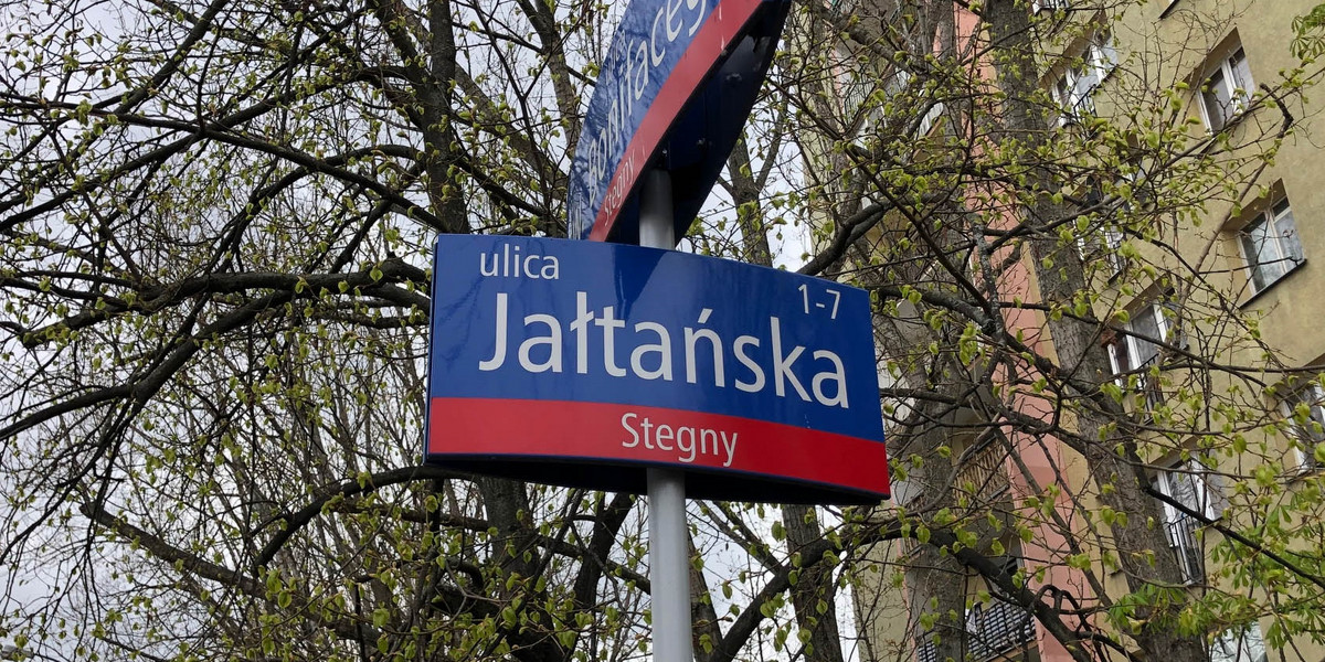 Komu przeszkadza ulica Jałtańska na warszawskich Stegnach? Czy ulica kojarząca się z konferencją w Jałcie zniknie z mapy Warszawy?