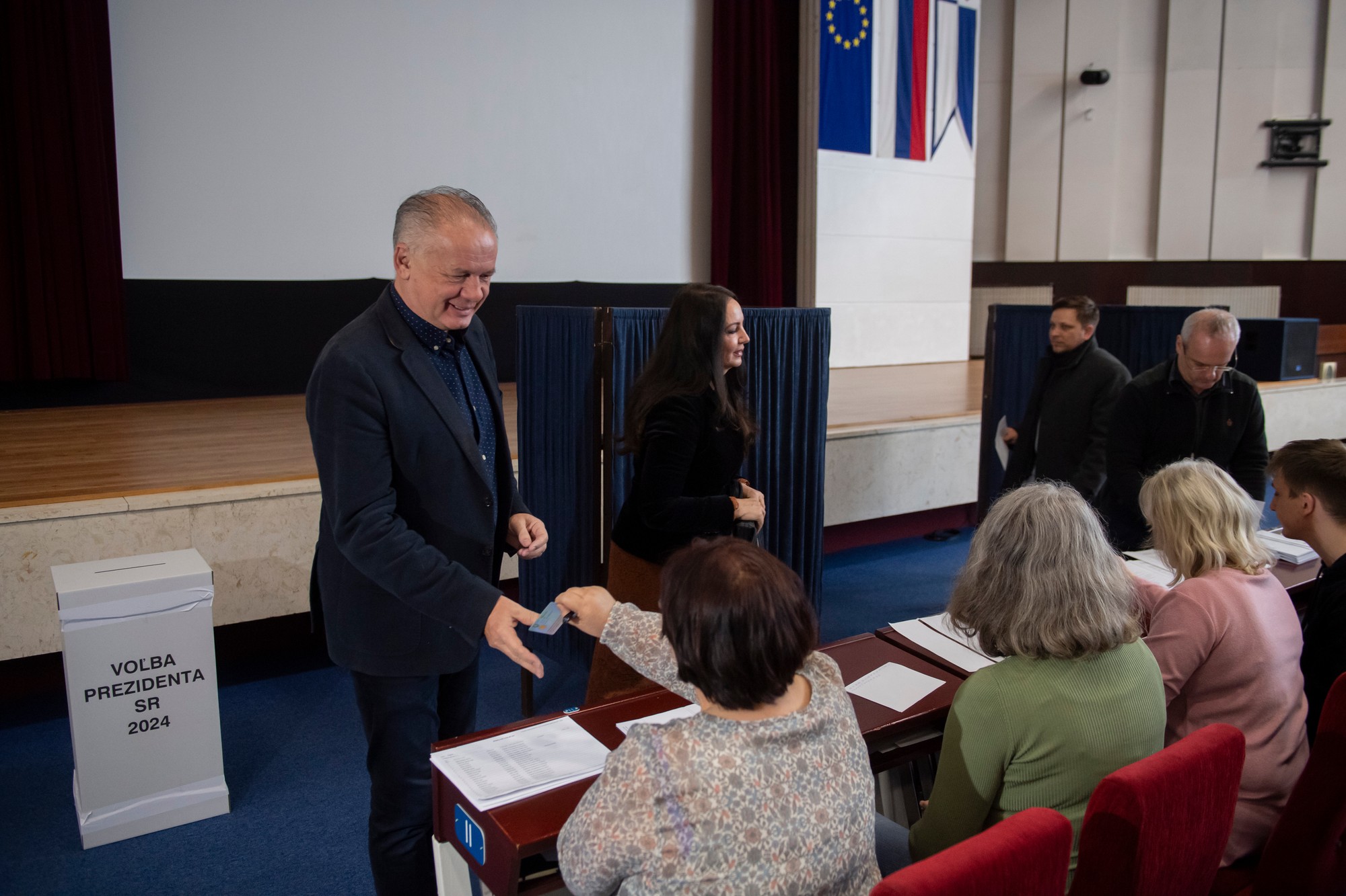 Exprezident SR Andrej Kiska s manželkou Martinou.