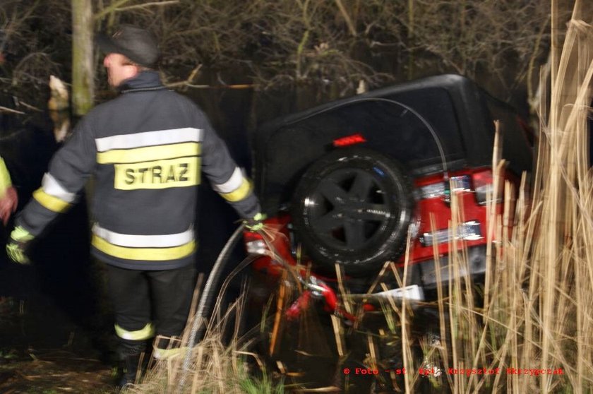 Zaginiony utonął w stawie