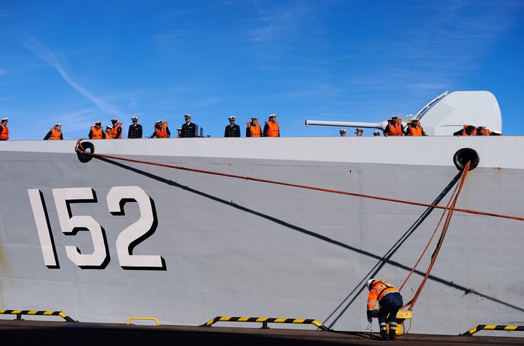 Do Gdyni zawinęły chiński niszczyciel rakietowy 'Jinan', fregata rakietowa 'Yiyang' oraz zaopatrzeniowy 'Qiandaohu'