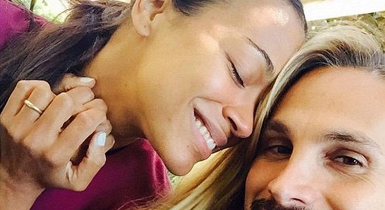 Zoe Saldana and husband, Marco Perego Saldana