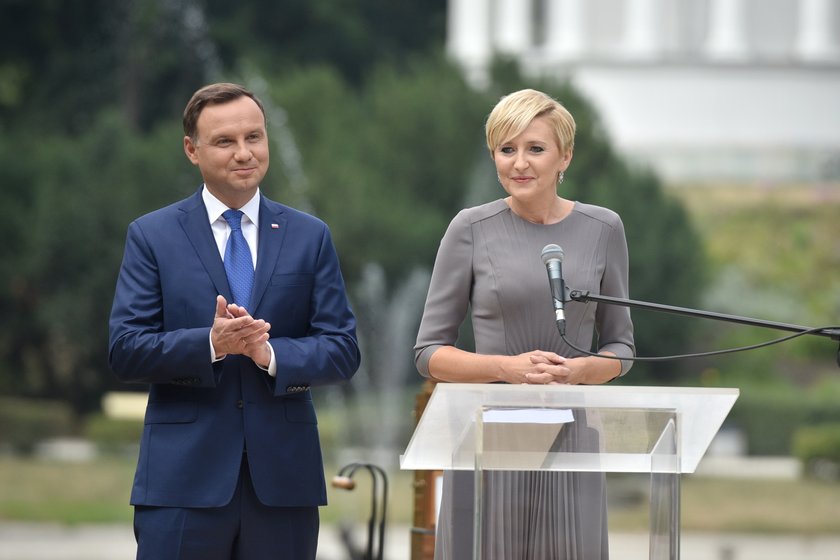 Para Prezydencka Andrzej i Agata Duda podczas inauguracji akcji Narodowe Czytanie