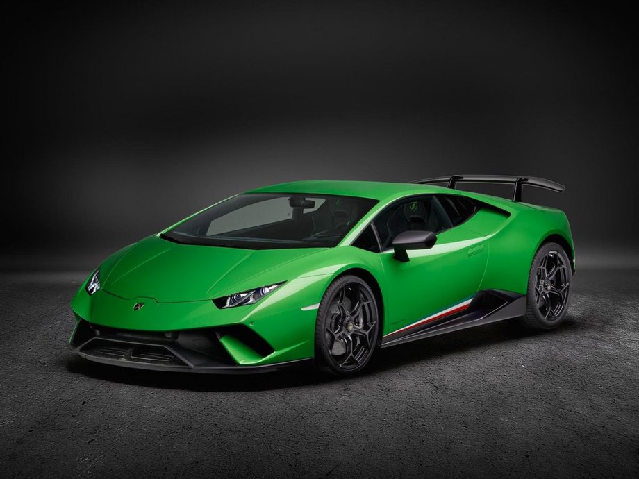 Zobaczyliśmy też nową wersję Huracana od Lamborghini, czyli Performante.