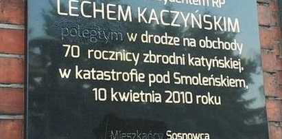 72-latka zniszczyła tablicę smoleńską