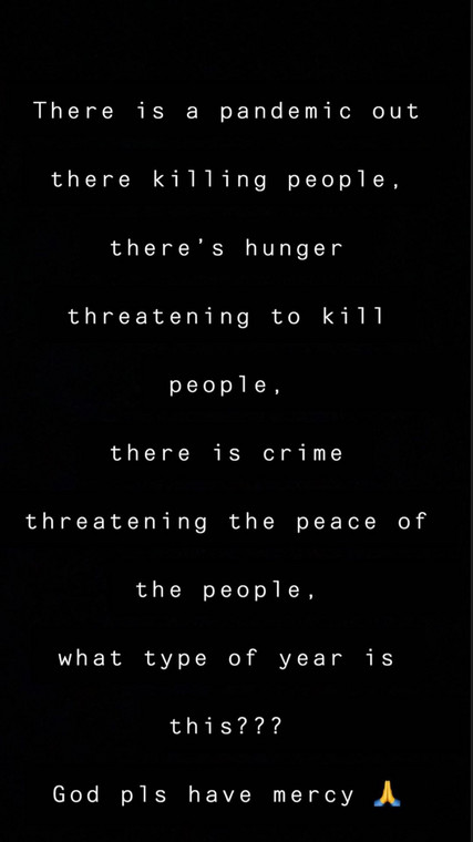 Toke Makinwa is lamenting over the sudden increase in crime rates in some parts of the country since the lockdown order issued by the government. [Instagram/TokeMakinwa]