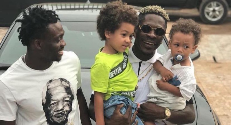 Shatta Wale and Christian Atsu