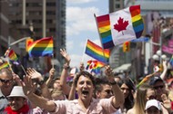 Justin Trudeau Walks During Pride Parade - Toronto