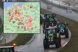 Protest rolników 20 lutego. Gdzie będą zablokowane drogi? [MAPA]