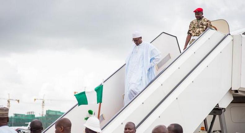 President Muhammadu Buhari returns to Abuja