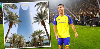 Tak wygląda apartament Cristiano Ronaldo w Arabii. Królewski przepych w niezwykłym budynku