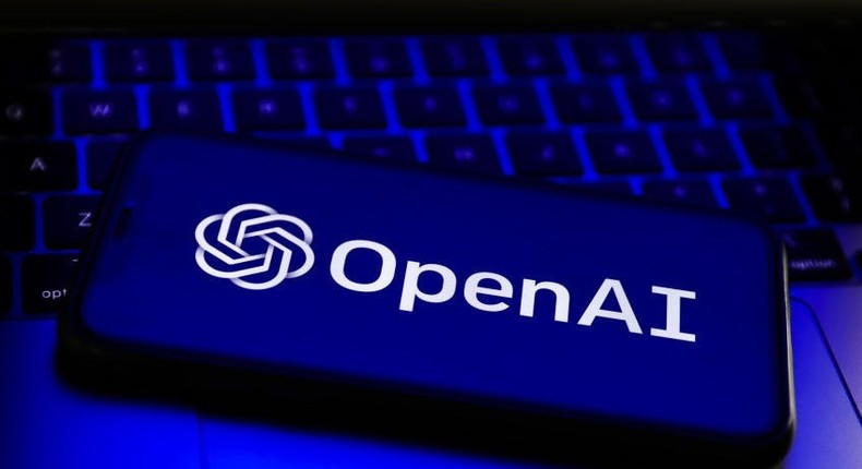 OpenAI logo displayed on a phone screen and a laptop keyboard are seen in this illustration photo taken in Poland on April 24, 2022.Photo illustration by Jakub Porzycki/NurPhoto via Getty Images