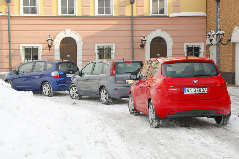 Maluchy, które nie boją  się wyzwań - Kia Venga kontra Honda Jazz i Nissan Note