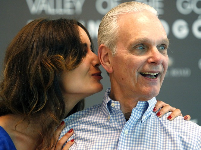 Berenice Marlohe i Keir Dullea na konferencji prasowej 'Doliny Bogów'