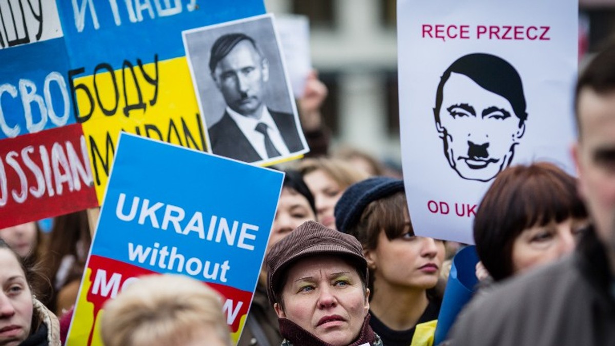 Demonstracje przeciwko polityce Rosji odbywały się w Warszawie, Krakowie i Gdańsku