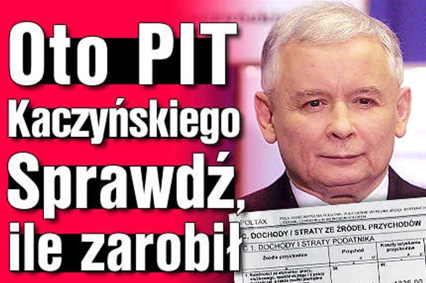 Oto PIT Kaczyńskiego. Sprawdź ile zarobił?