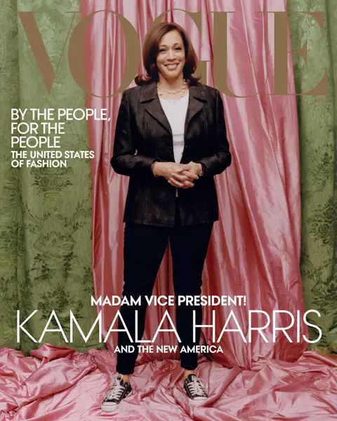 Kamala Harris na okładce amerykańskie Vogue. Ta fotografia wzbudziła największe kontrowersje / mat. prasowe Vogue, fot. Tyler Mitchell