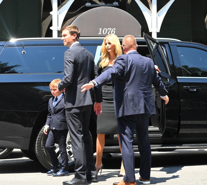 Ivana Tramp isped crkve u Njujorku foto:  Elder Ordonez / SplashNews.com/Splash