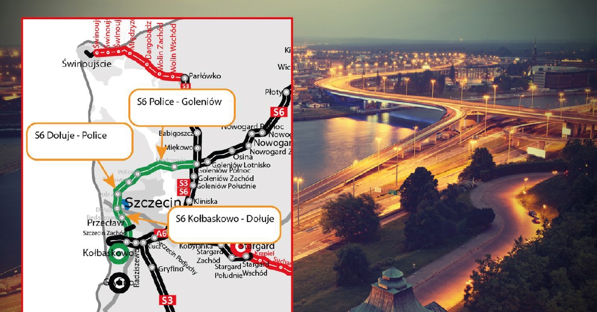To będzie najdłuższy tunel w Polsce. Poznaliśmy oferty na budowę odcinka S6 Zachodniej Obwodnicy Szczecina [MAPA]