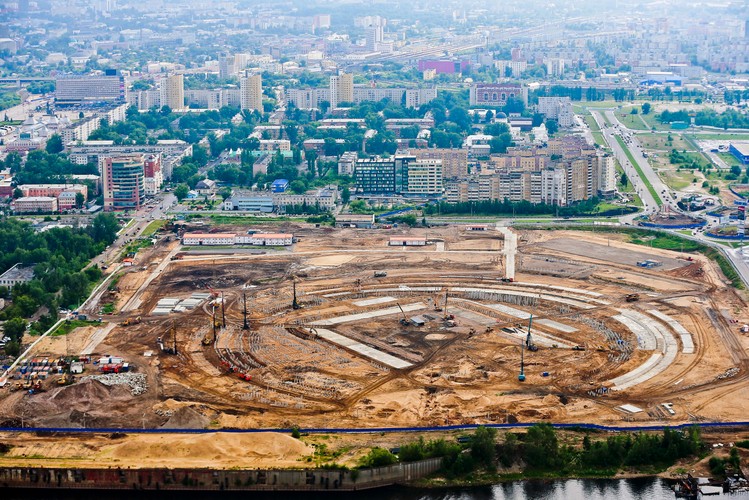 Tu odbędzie się mundial 2018 - Budowa stadionu w Niżnym Nowogrodzie