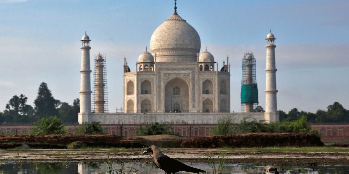 The Taj Mahal.