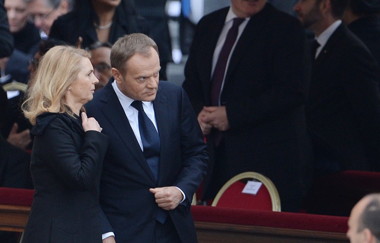 Małgorzata i Donald Tusk na uroczystości kanonizacji Jana Pawła II i Jana XXIII