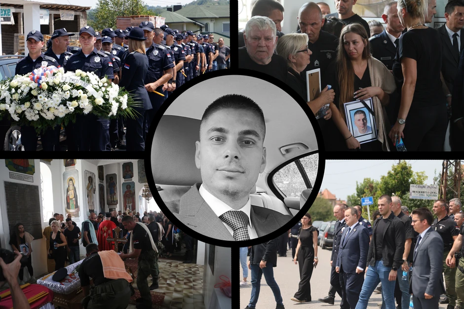 Sahrana policajca Nikole Krsmanovića Loznica