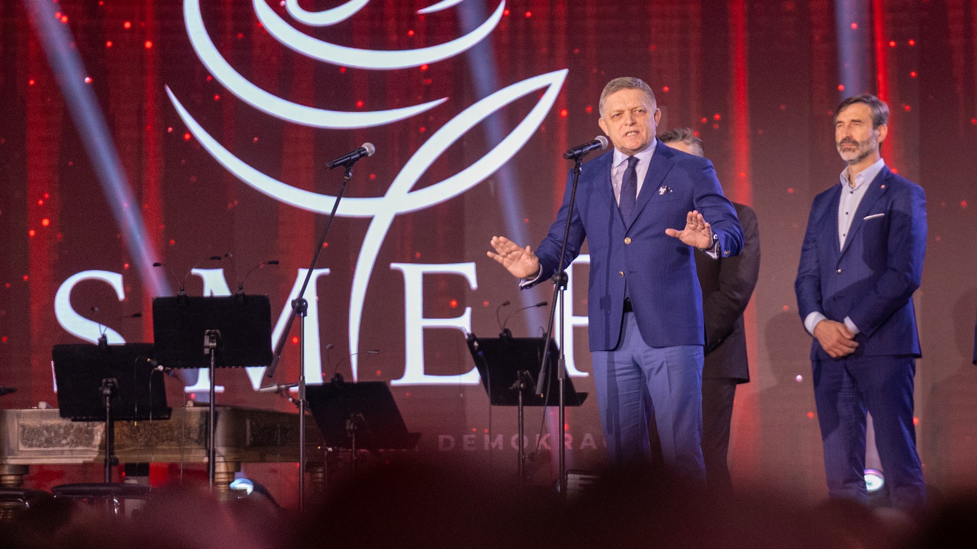 Oslavy MDŽ, ktoré organizovala strana Smer v Nitre, 9.3.2025