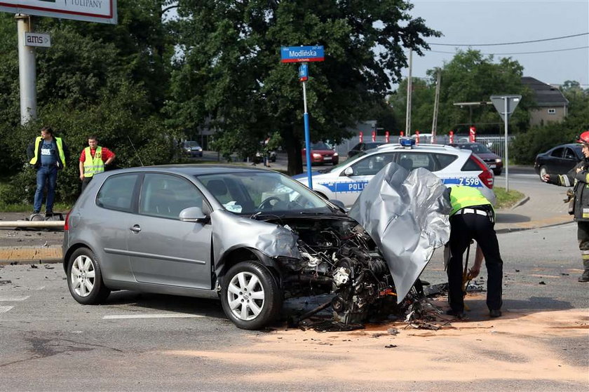 Wypadek na modlińskiej