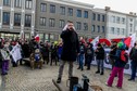 Manifestacja przeciwników szczepień w Białymstoku