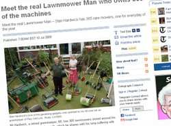 Ten człowiek posiada 365 kosiarek