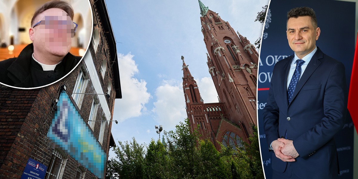 Przesłuchanie ks. Tomasza Z. w prokuraturze. Duchowny zorganizował orgię, podczas której jeden z uczestników zasłabł. 