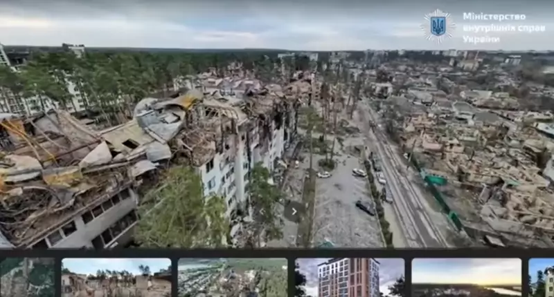 Zniszczenia w Ukrainie na Goolge Maps