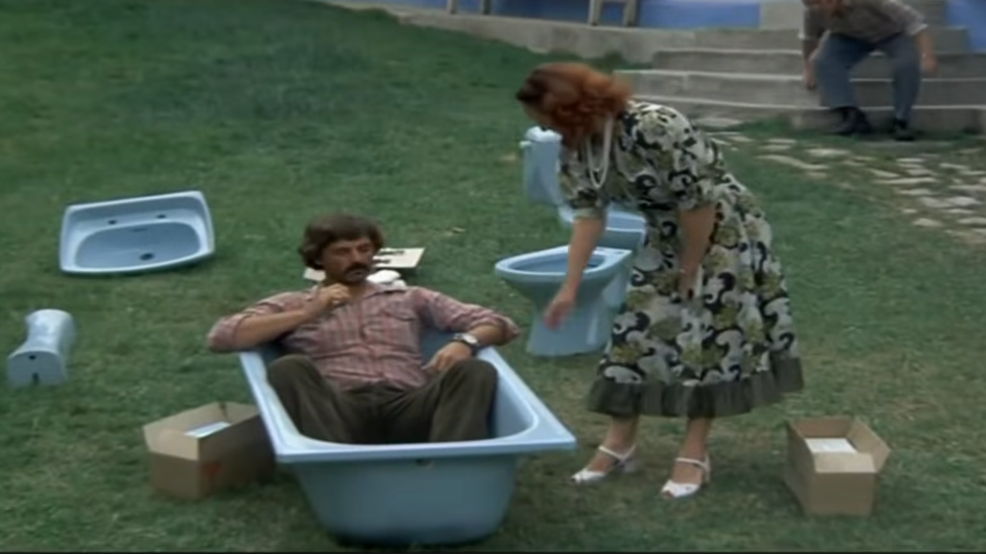 Slovenský herec Peter Staník vo filme Pásla kone na betóne. 