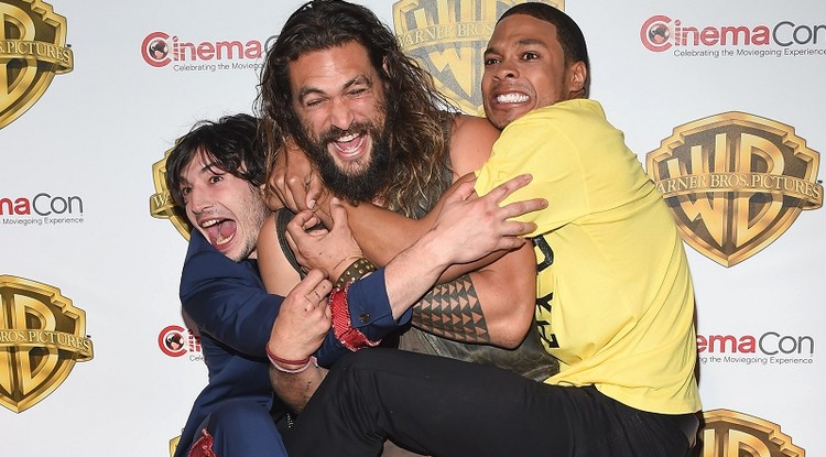 Ezra Miller, Jason Momoa, Ray Fisher