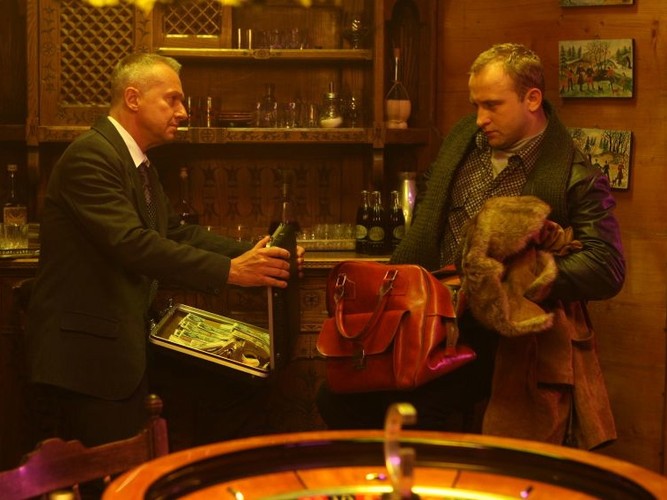 Borys Szyc i Bogusław Linda