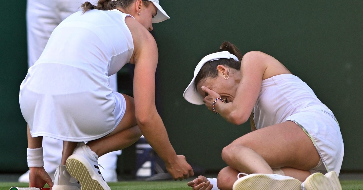 Wimbledon.  Momentos emocionantes en el campo.  Cornet no pudo contener las lágrimas