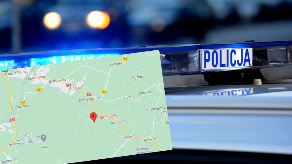 Wypadek w miejscowości Zawały. Nie ma informacji o poszkodowanych