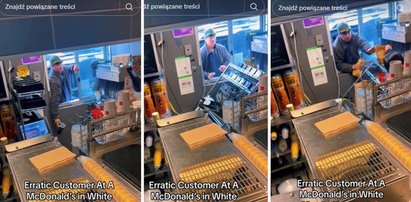 Klient McDrive nie wytrzymał długiego oczekiwania na jedzenie i wpadł w szał. Aż trudno uwierzyć, co zrobił…