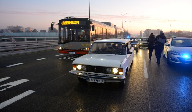 Uroczystość otwarcia miała miejsce po praskiej stronie przeprawy. fot. (mae) PAP/Marcin Obara